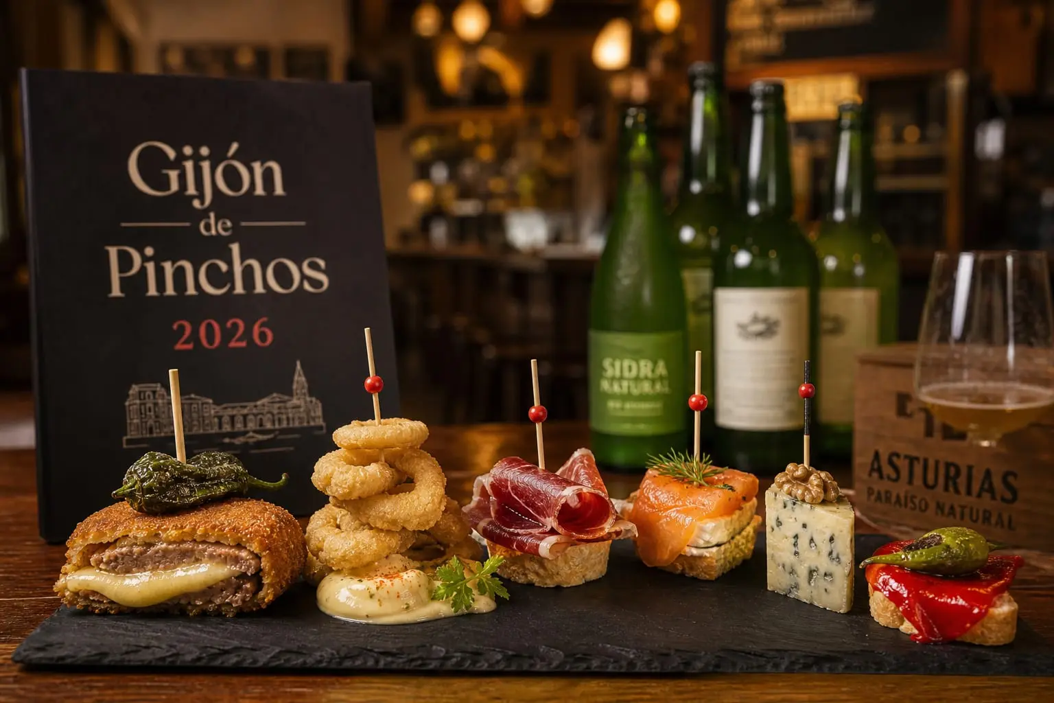 Gijón de Pinchos 2026: XVIII Campeonato de Pinchos y Tapas (15-24 Mayo)