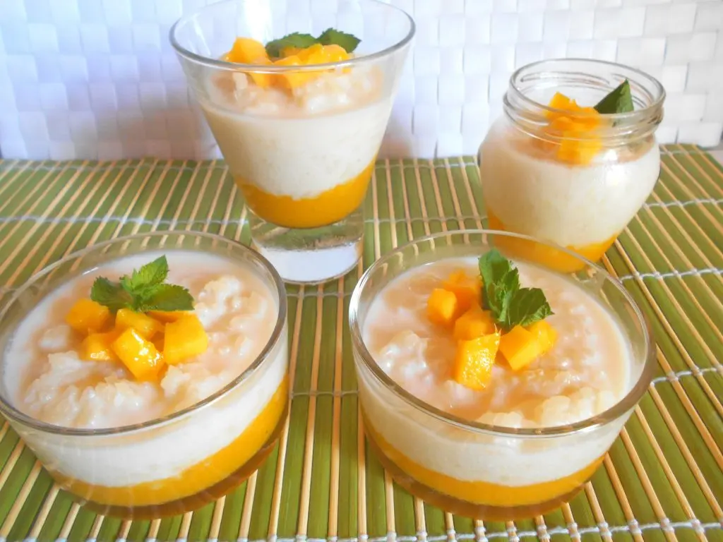 Arroz con Leche de Coco y Mango — Fusión asturiana tropical | Comer en Asturias