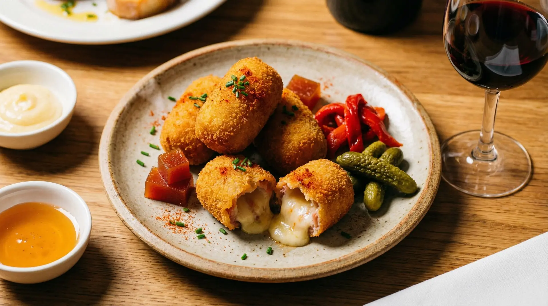 Croquetas de jamón y queso Cabrales