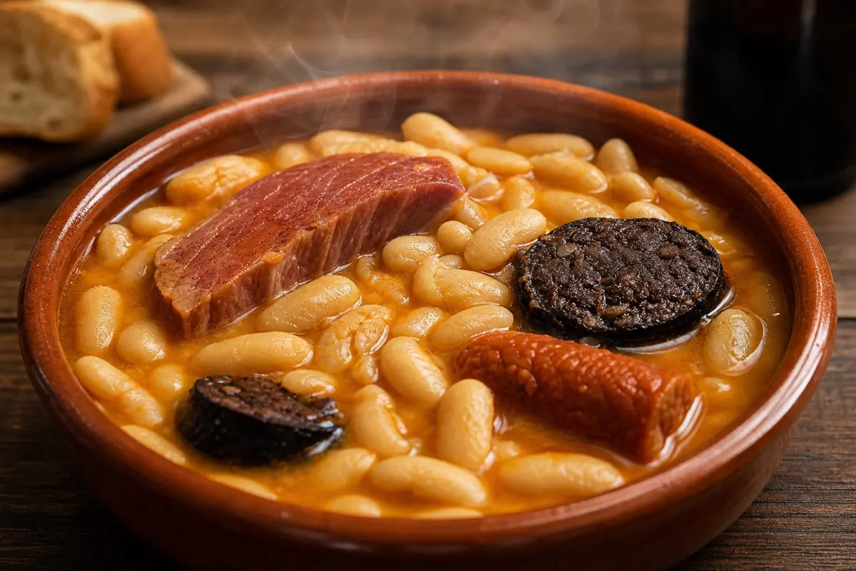 Fabada asturiana en olla express