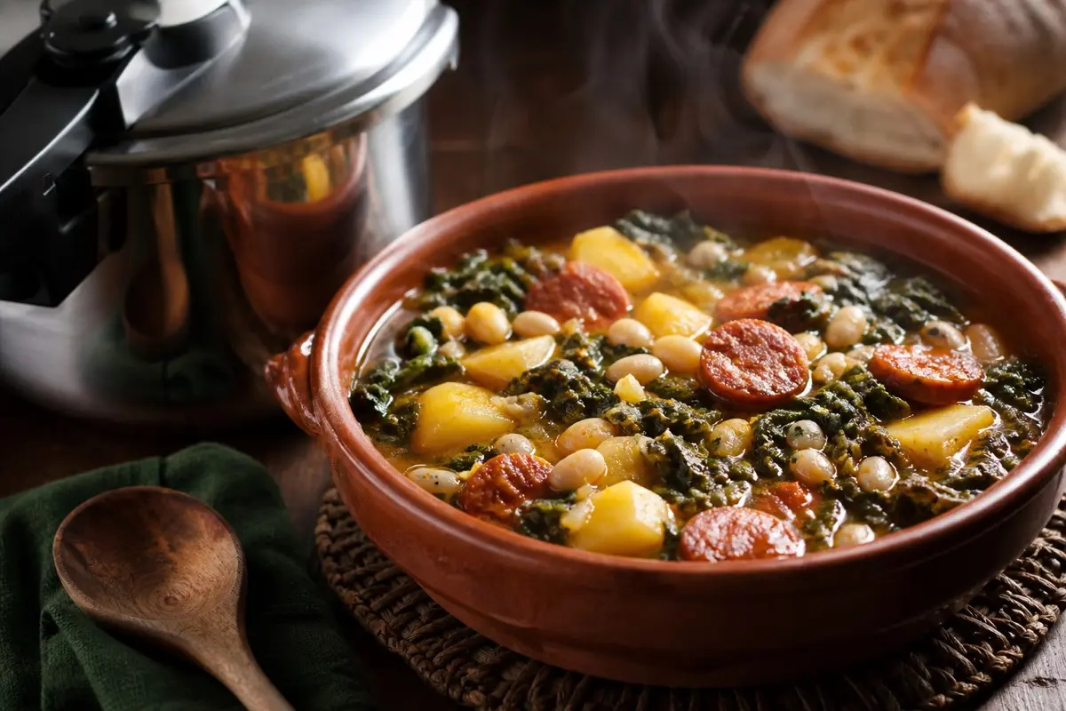 Pote asturiano en olla express
